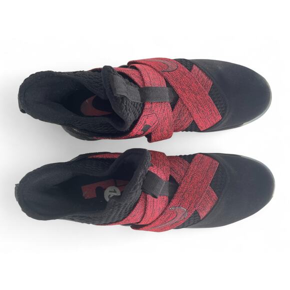 AO2609-003 Nike Lebron Soldier XII 12 Black/Red Basketball Size 13.5 - Picture 6 of 11